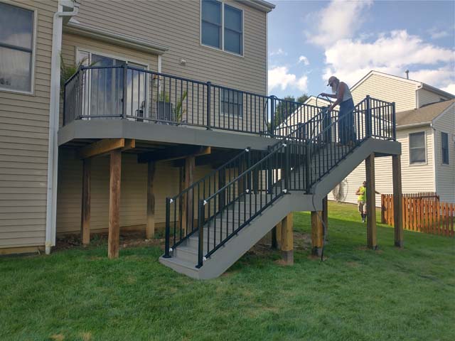 Composite deck with railing 5